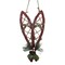 Gerson 12" Red Hanging Snowshoe Christmas Wall Decoration